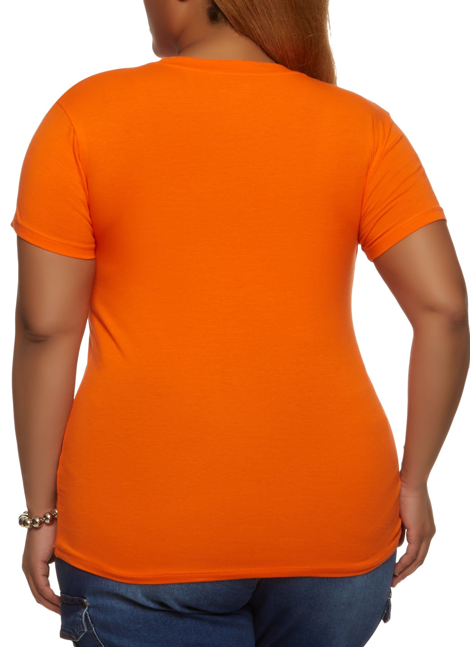 Plus Size Short Sleeve Crew Neck Tee sold by Rainbow product image thumbnail 2