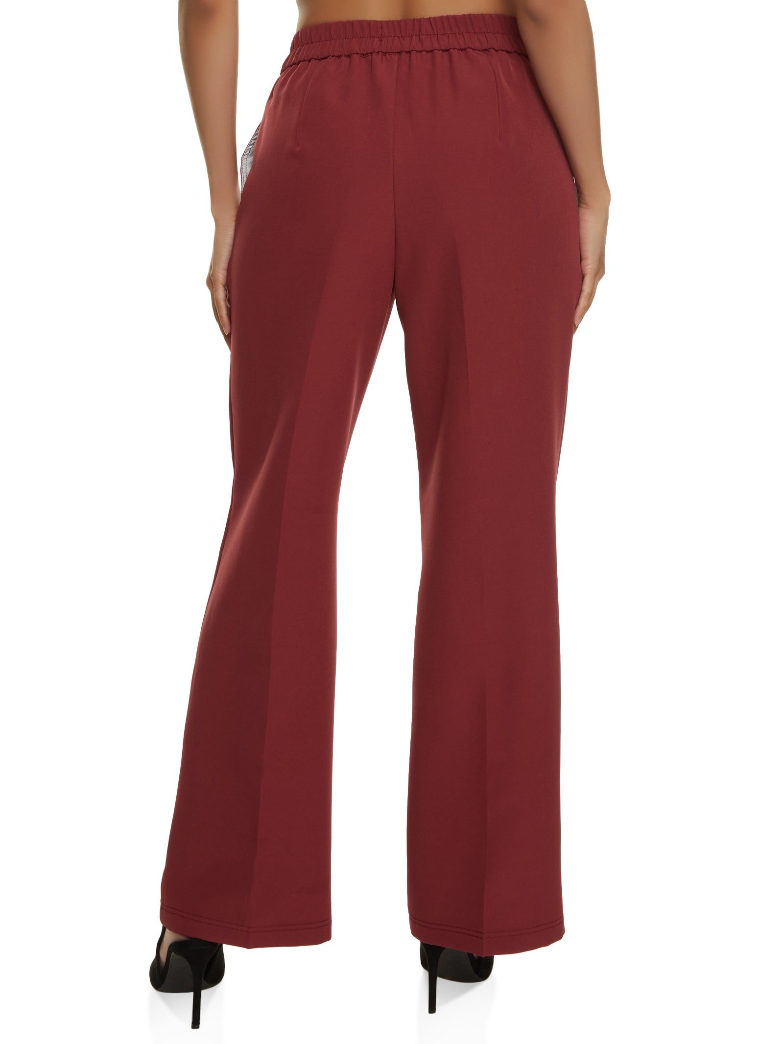 Crepe Knit Pintuck Wide Leg Pants sold by Rainbow product image thumbnail 2