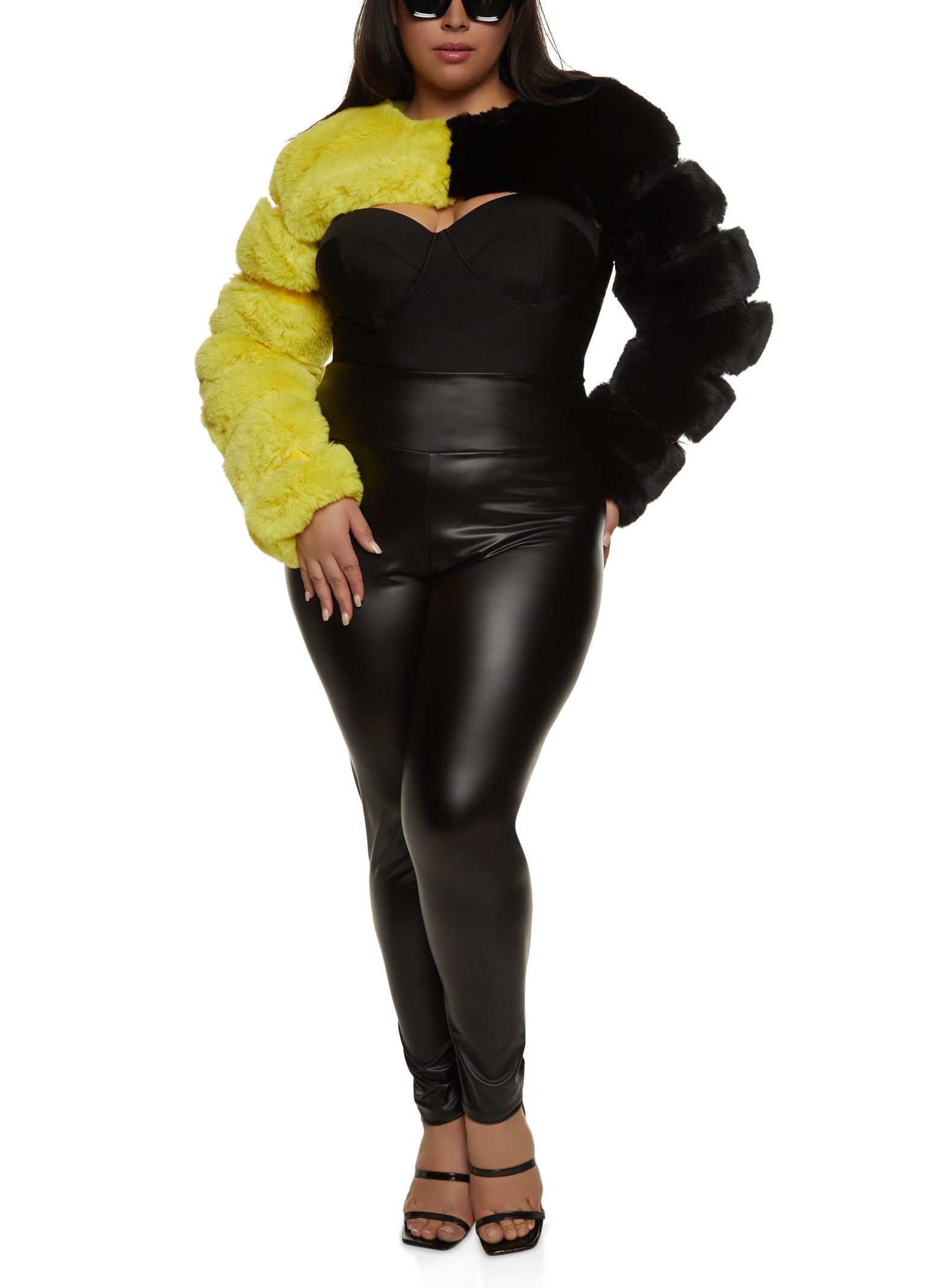 Plus Size Faux Fur Bolero Jacket sold by Rainbow product image thumbnail 2