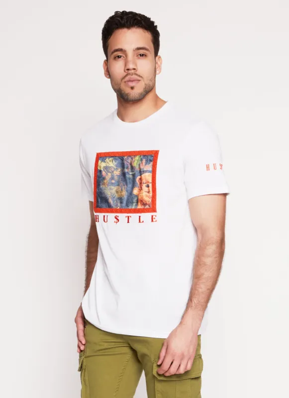 Mens Hustle Graphic T Shirt sold by Rainbow