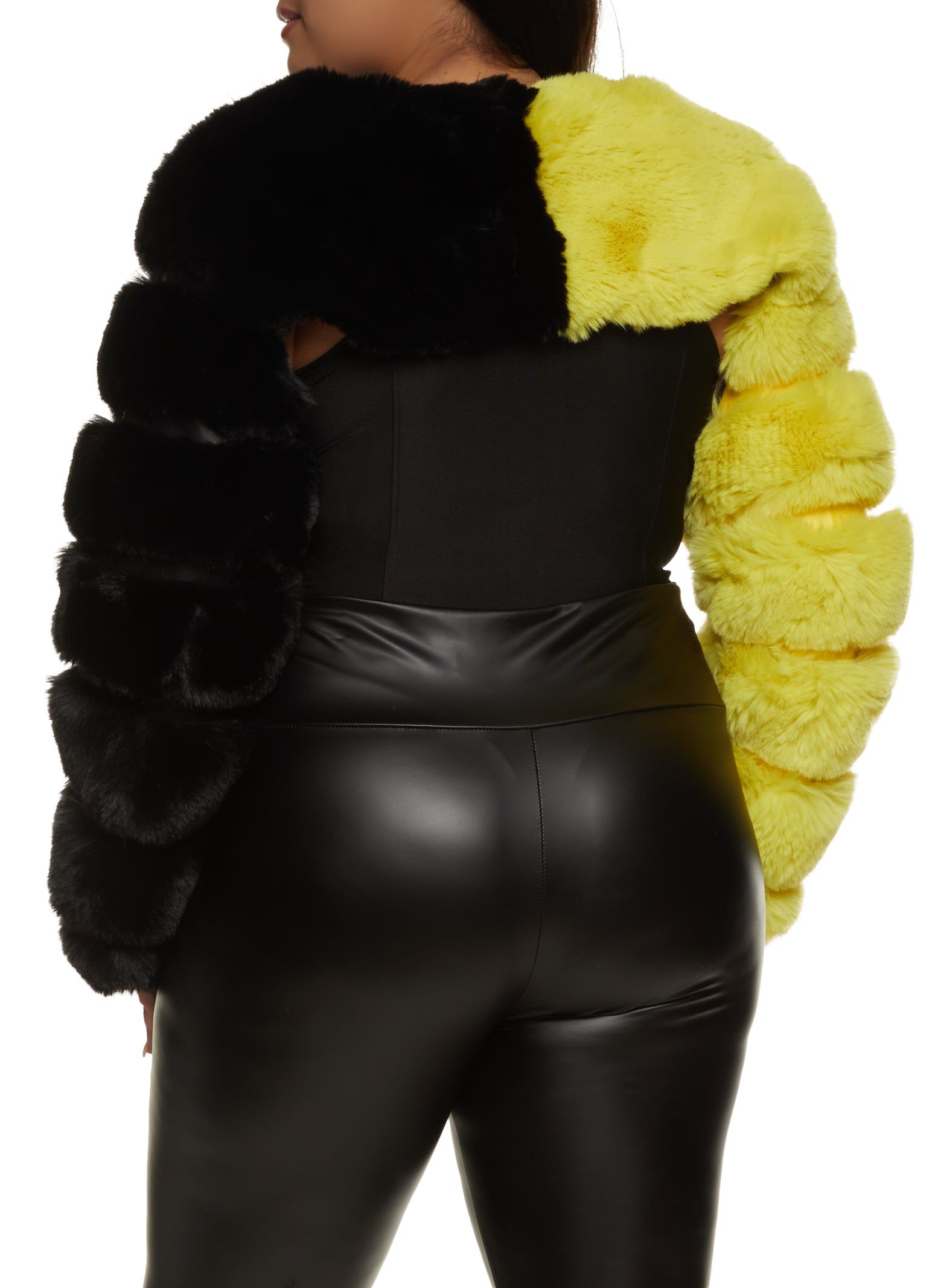 Plus Size Faux Fur Bolero Jacket sold by Rainbow product image thumbnail 3