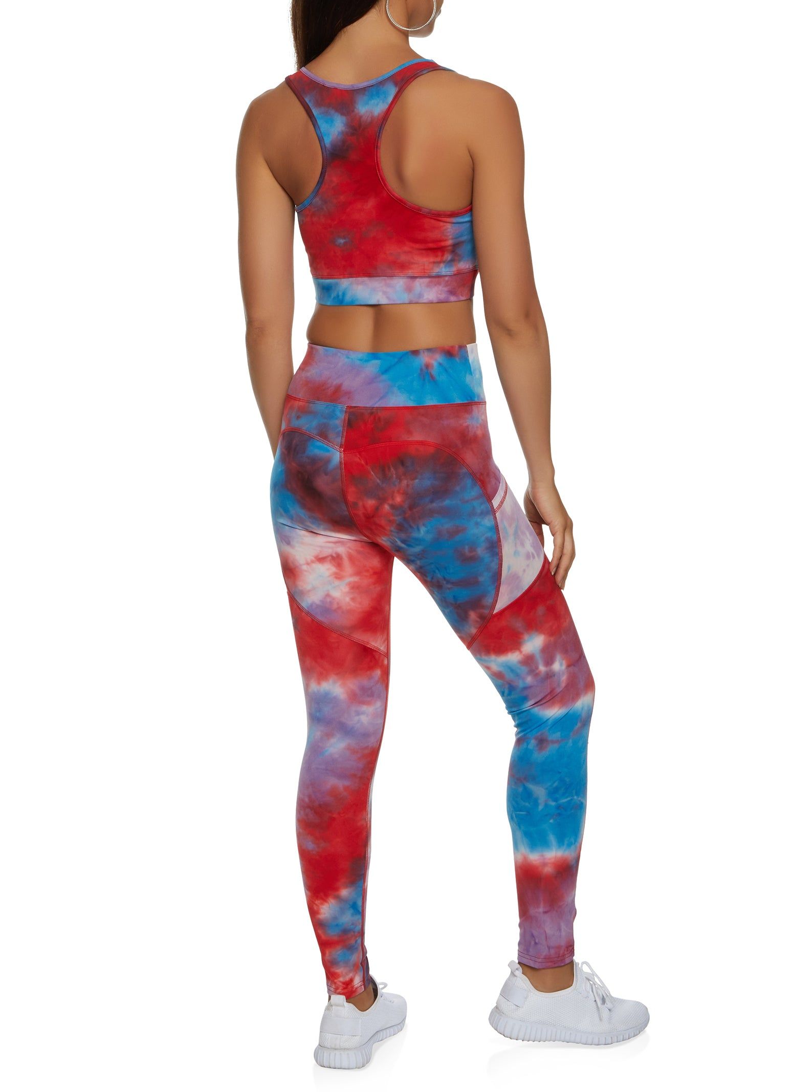 Tie Dye Active Sports Bra and Leggings Set sold by Rainbow product image thumbnail 2