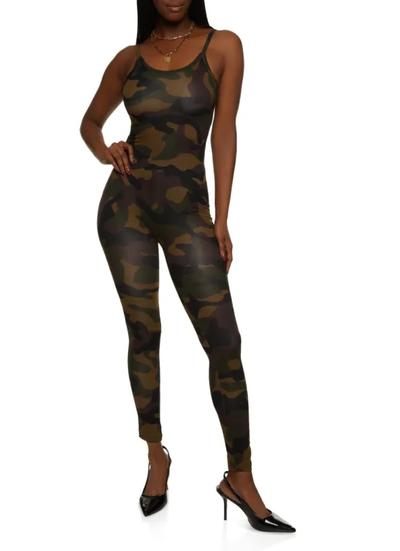 Patterned Cami Catsuit sold by Rainbow