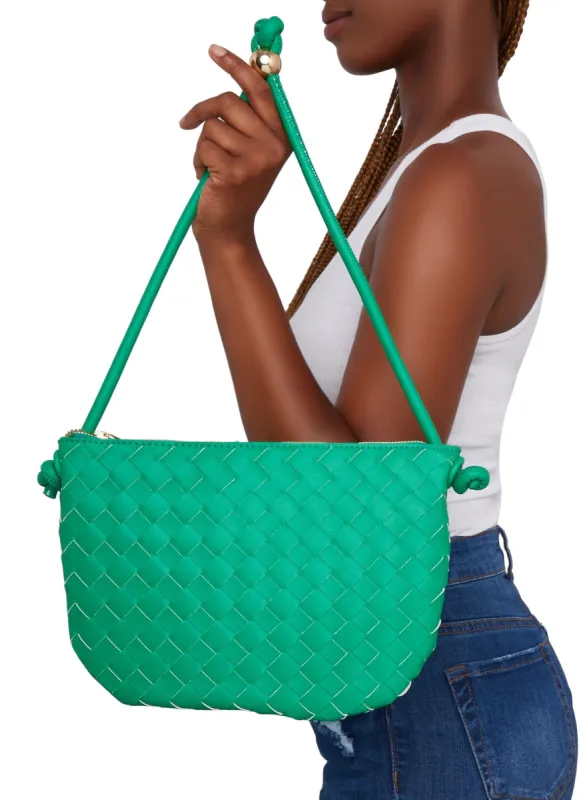 Woven Zip Pouch Handbag sold by Rainbow