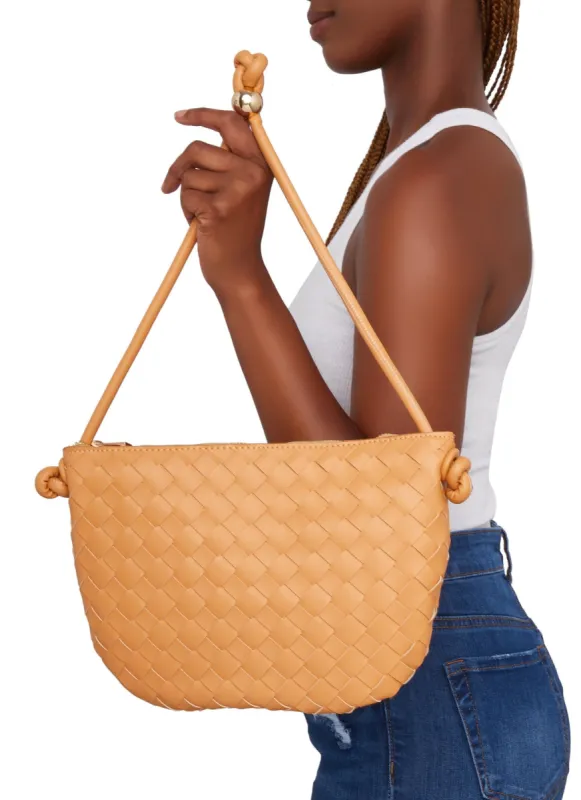 Woven Zip Pouch Handbag sold by Rainbow