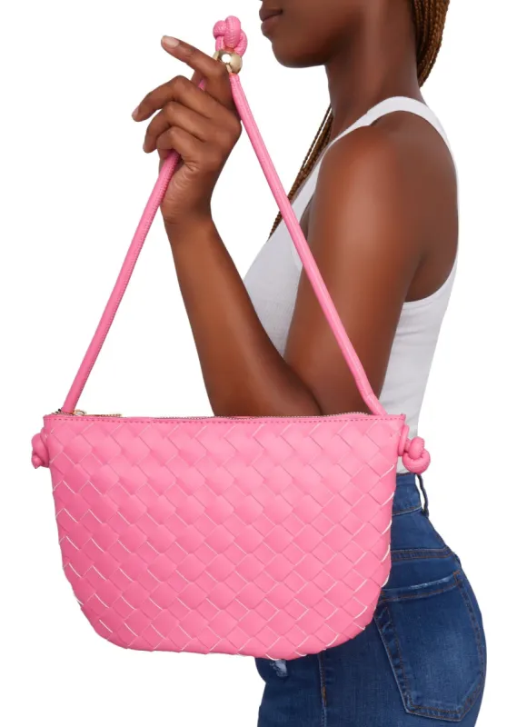 Woven Zip Pouch Handbag sold by Rainbow