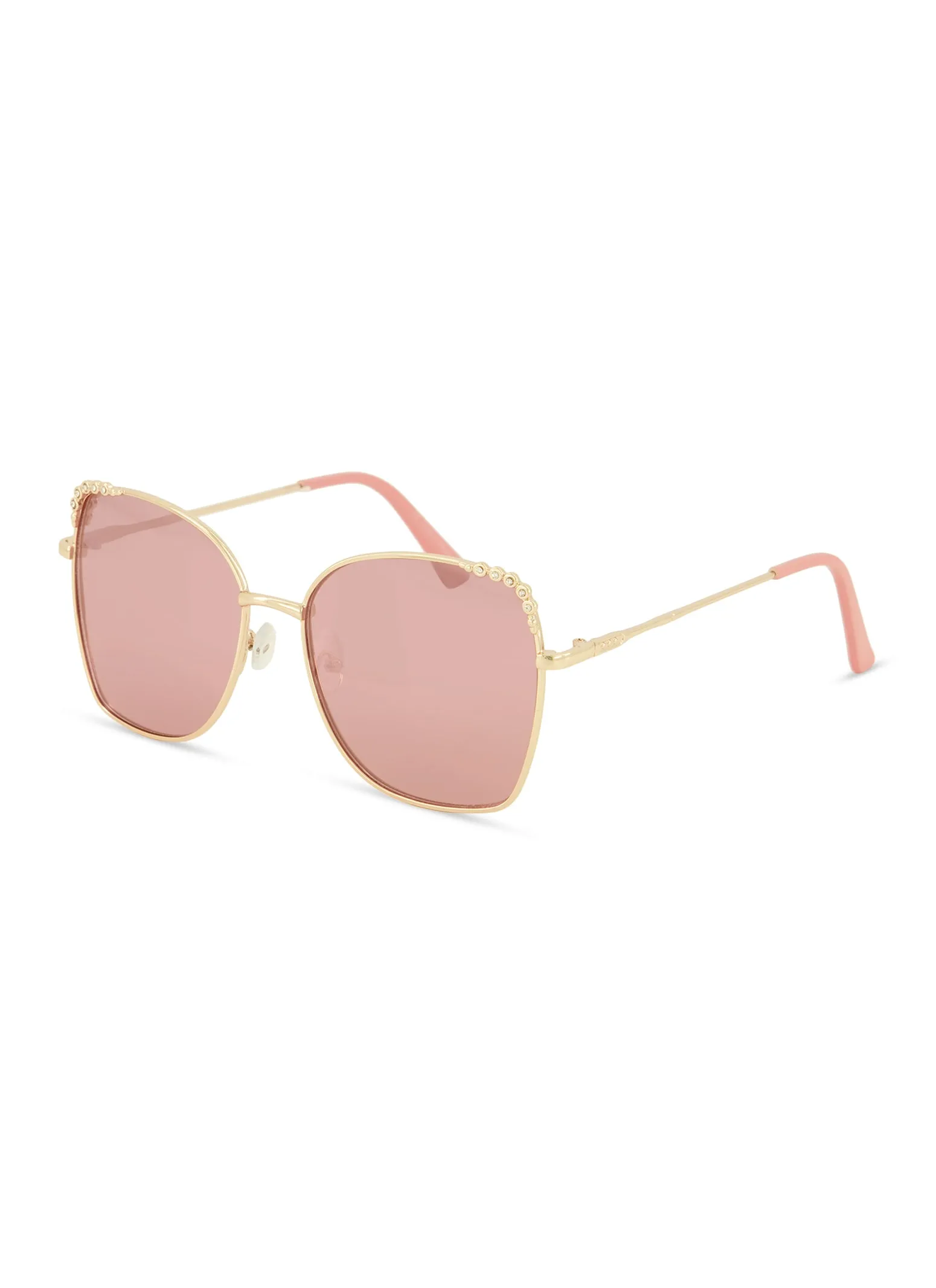 Rhinestone Detail Oversized Square Sunglasses sold by Rainbow product image thumbnail 2