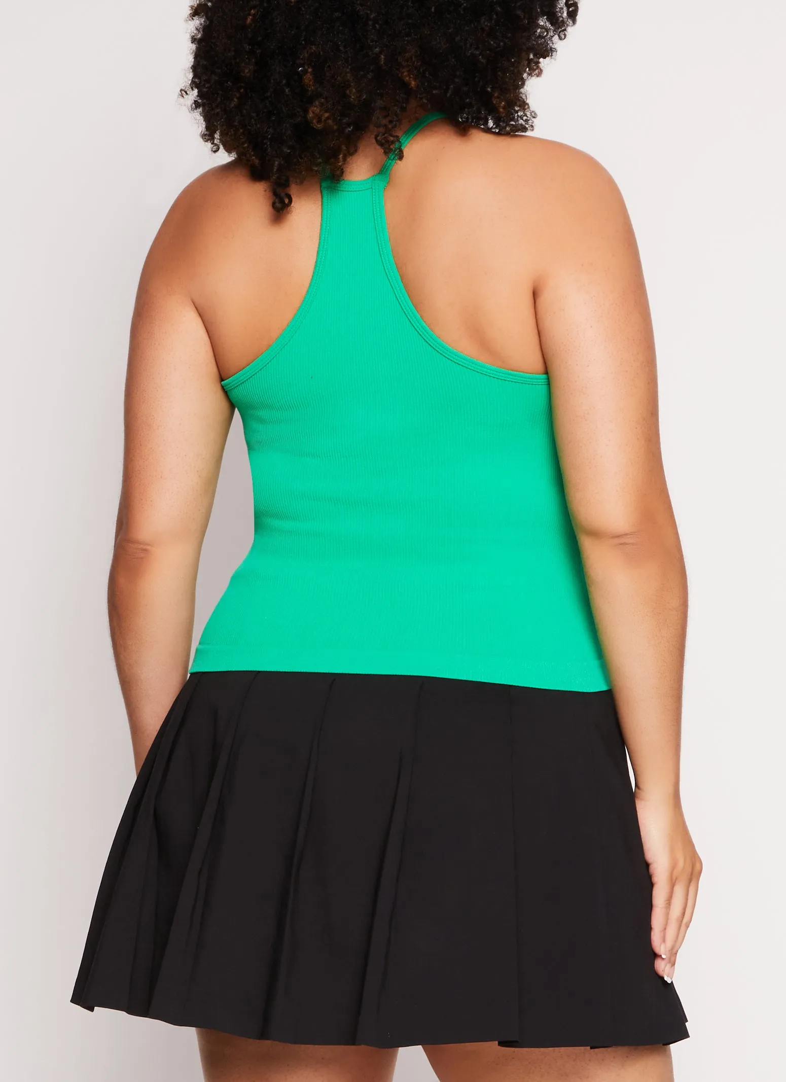 Plus Size Seamless Racerback High Neck Tank Top sold by Rainbow product image thumbnail 3