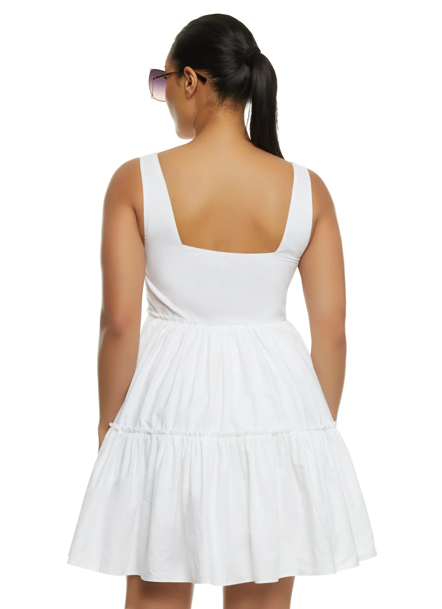 Poplin Sleeveless Tiered Dress sold by Rainbow product image thumbnail 3