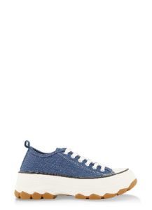 Lace Up Chunky Sole Platform Sneakers sold by Rainbow