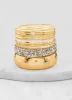 Set of 12 Cubic Zirconia Textured Metallic Bangles sold by Rainbow