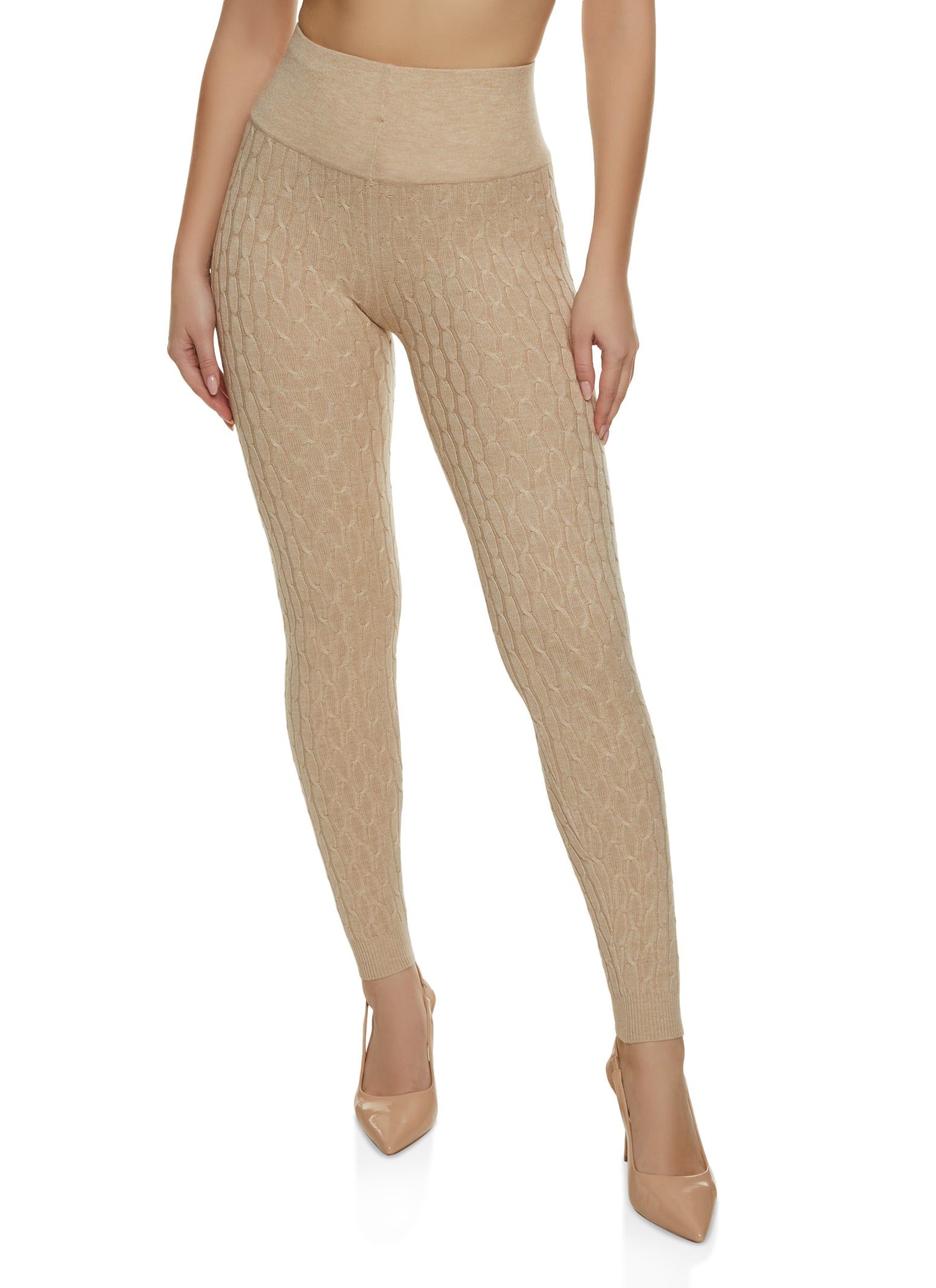 Cable Knit Leggings sold by Rainbow