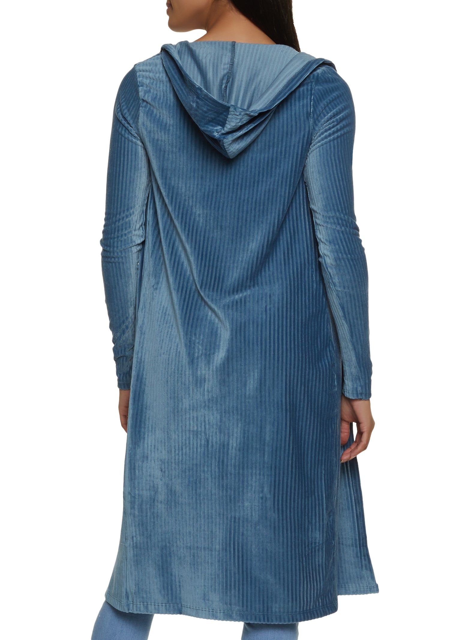 Ribbed Velour Long Sleeve Duster sold by Rainbow product image thumbnail 2