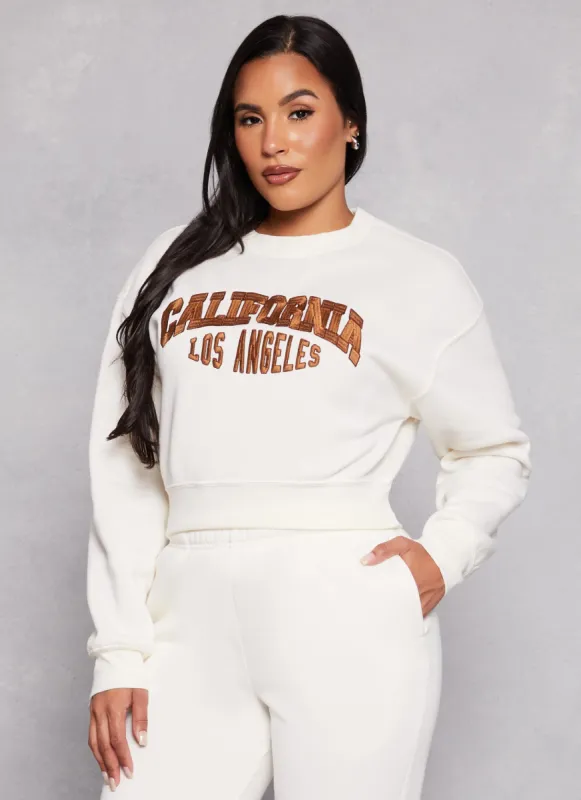 City Graphic Embroidered Pullover Sweatshirt sold by Rainbow