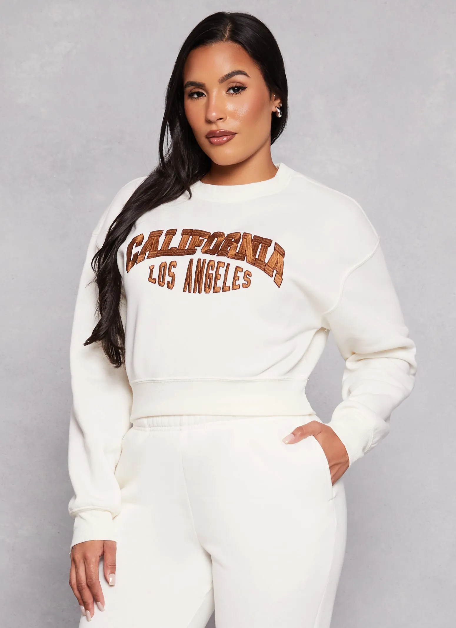 City Graphic Embroidered Pullover Sweatshirt sold by Rainbow