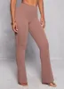 Ribbed High Waist Flare Pants sold by Rainbow