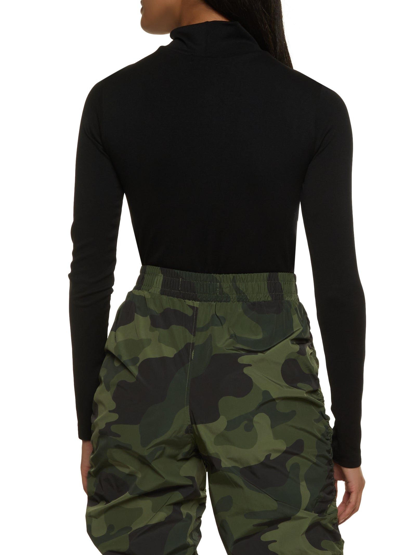 Basic Mock Neck Long Sleeve Bodysuit sold by Rainbow product image thumbnail 3