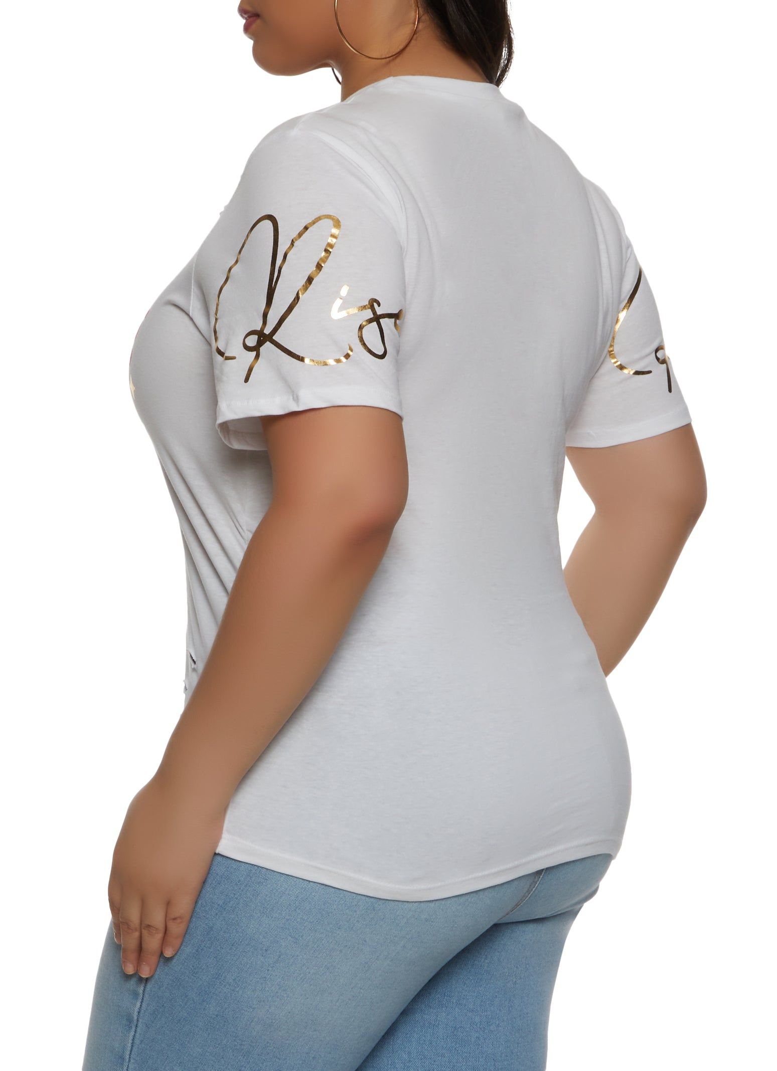 Plus Size We Rise By Lifting Others Laser Cut Tee sold by Rainbow product image thumbnail 2