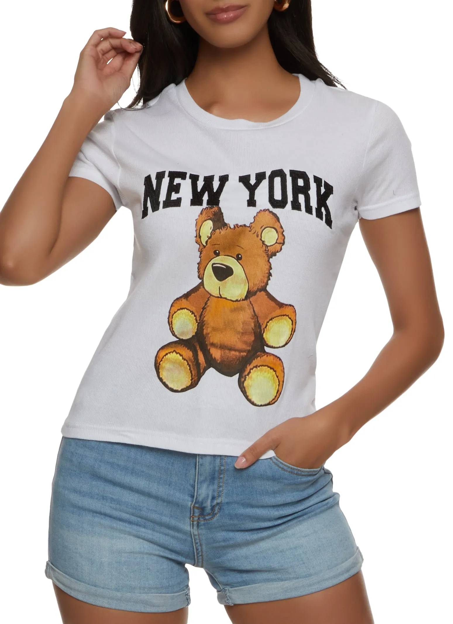 New York Bear Graphic Tee sold by Rainbow