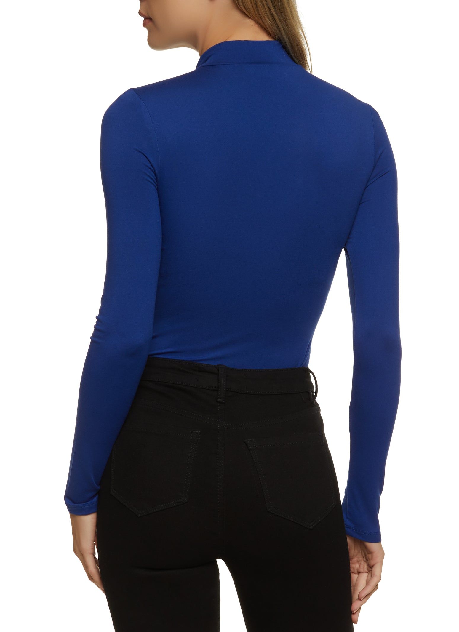 Half Zip Long Sleeve Bodysuit sold by Rainbow product image thumbnail 3