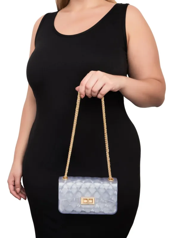 Quilted Jelly Mini Shoulder Bag sold by Rainbow
