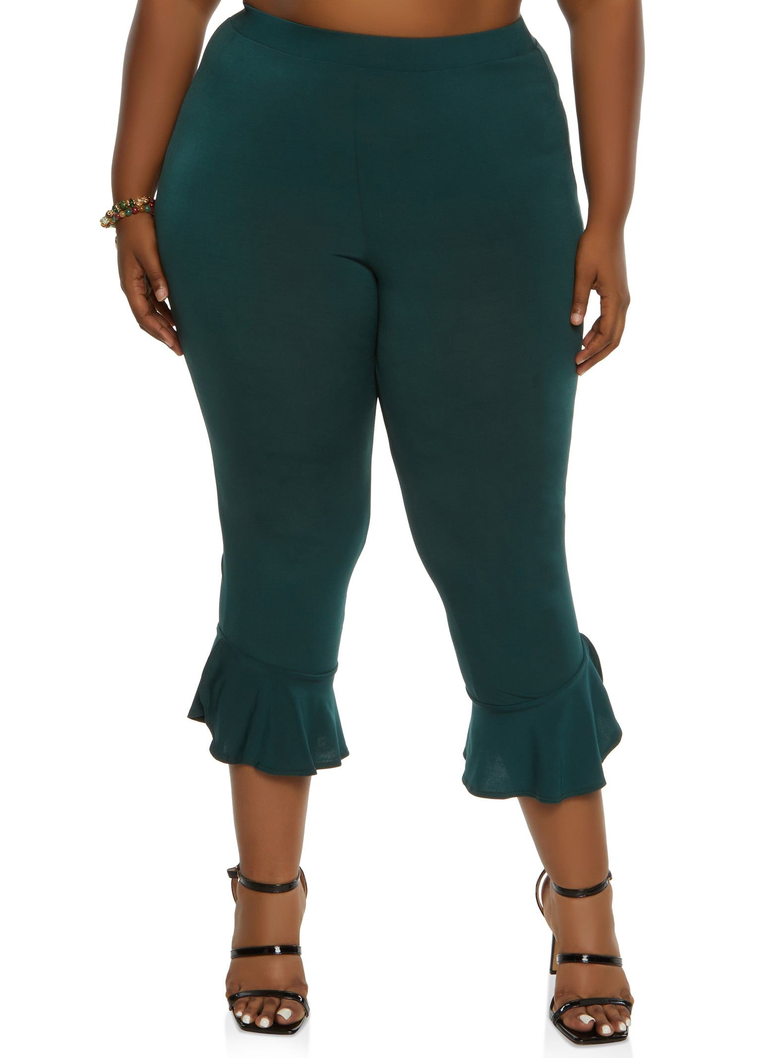 Plus Size Flare Hem Pants sold by Rainbow
