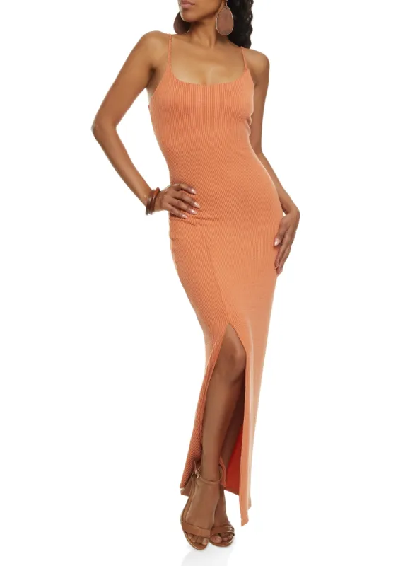 Basic Scoop Neck Cami Maxi Dress sold by Rainbow
