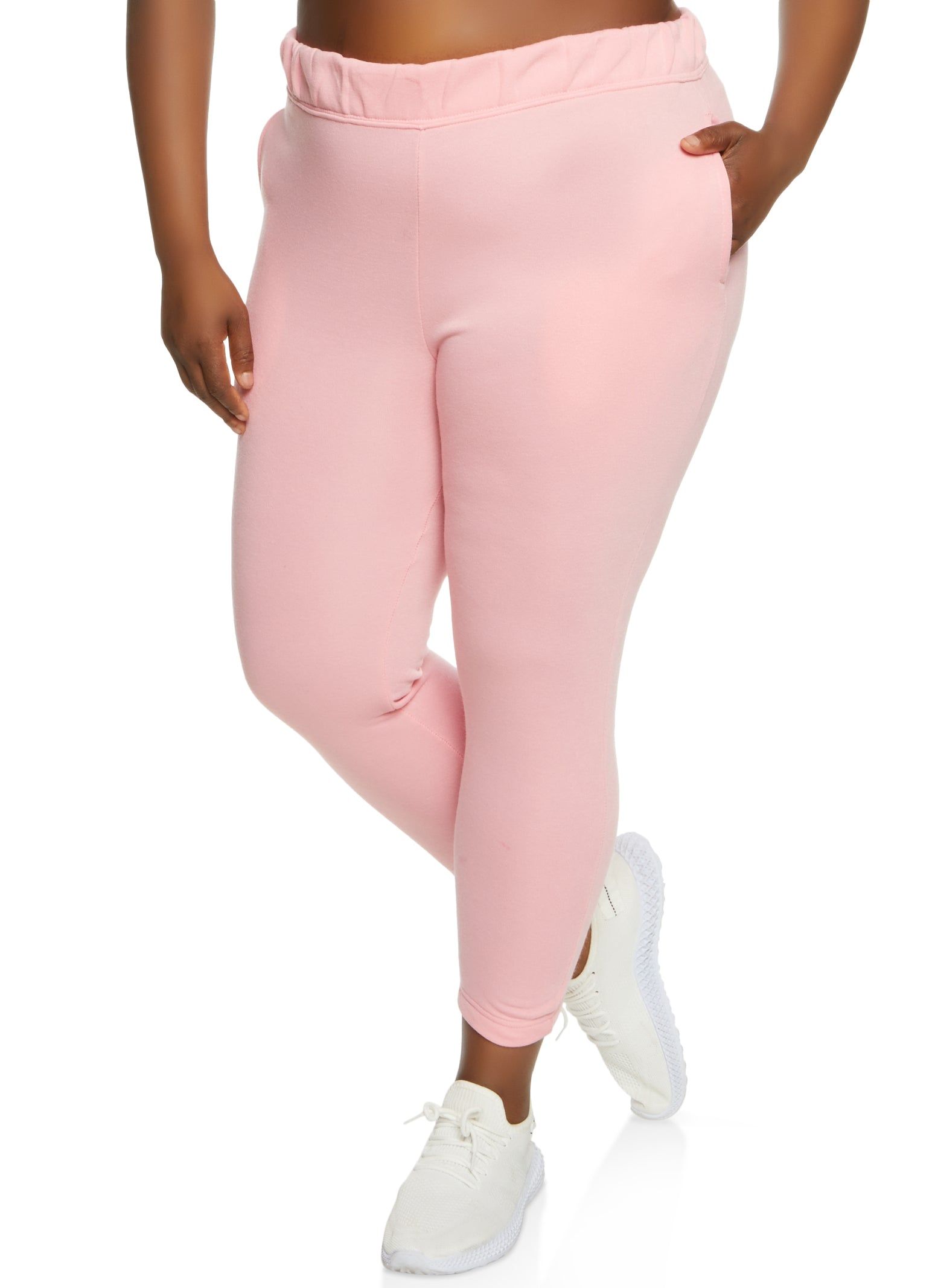 Plus Size Basic Fleece Joggers sold by Rainbow