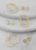 Assorted Stud and Hoop Earring Set of 6 sold by Rainbow