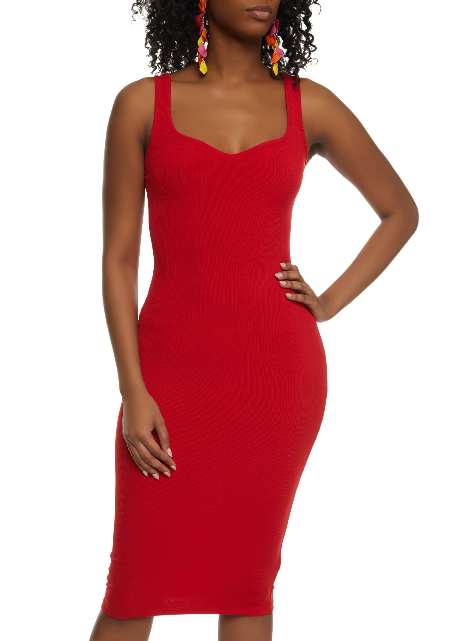 Ribbed Tank Midi Dress sold by Rainbow