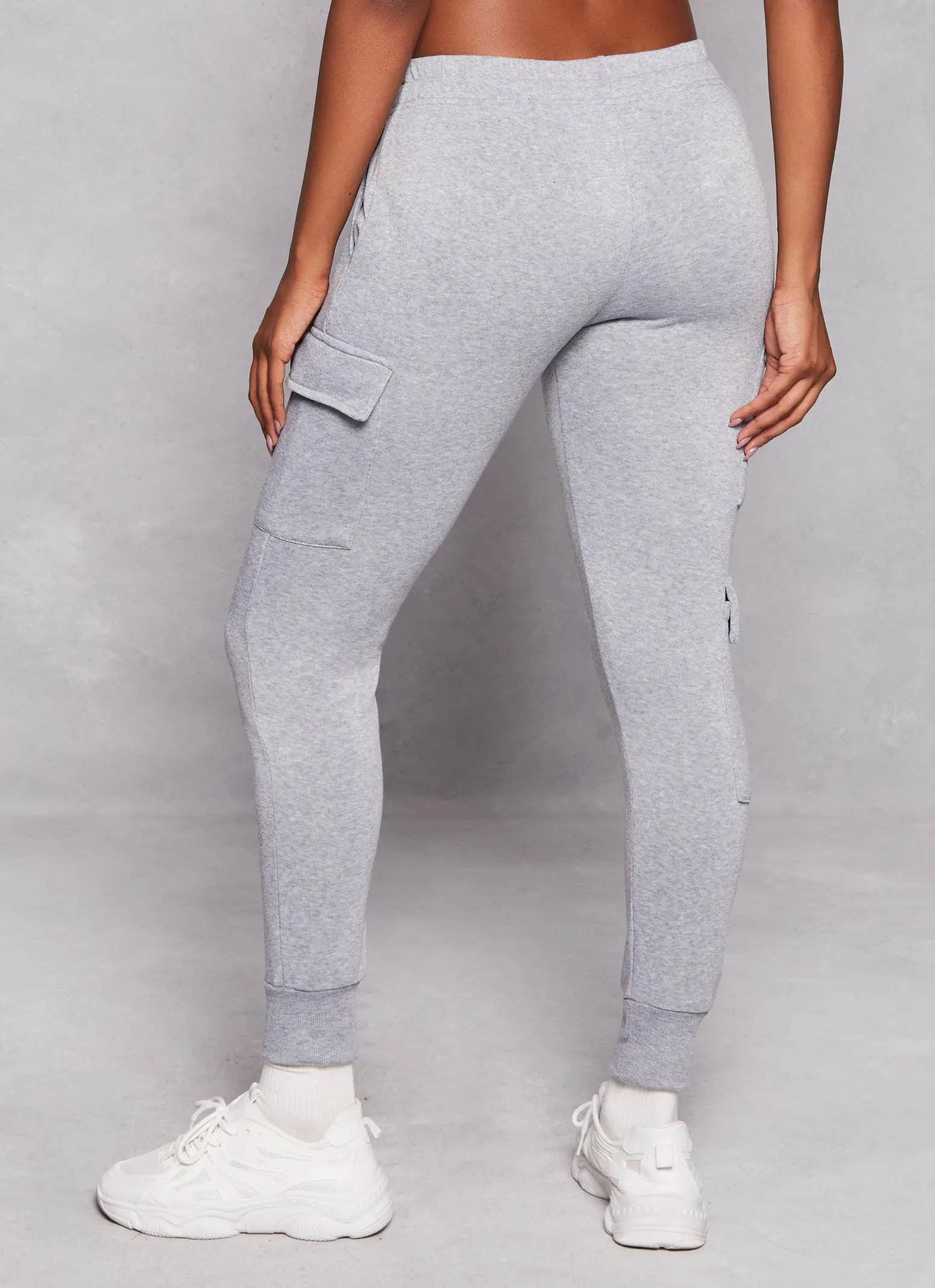 Fleece Drawstring Cargo Joggers sold by Rainbow product image thumbnail 3