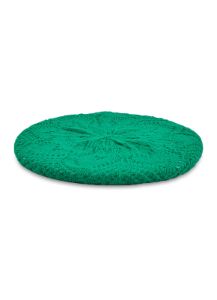 Heart Pointelle Knit Beret sold by Rainbow