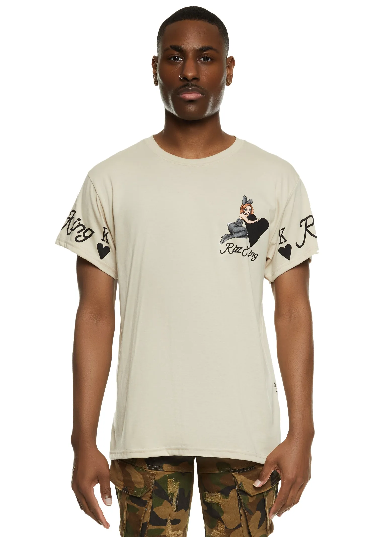 Mens Rizz King Crew Neck Graphic Tee sold by Rainbow product image thumbnail 2