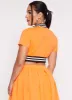 Daisy Short Sleeve Cropped Bomber Jacket sold by Rainbow
