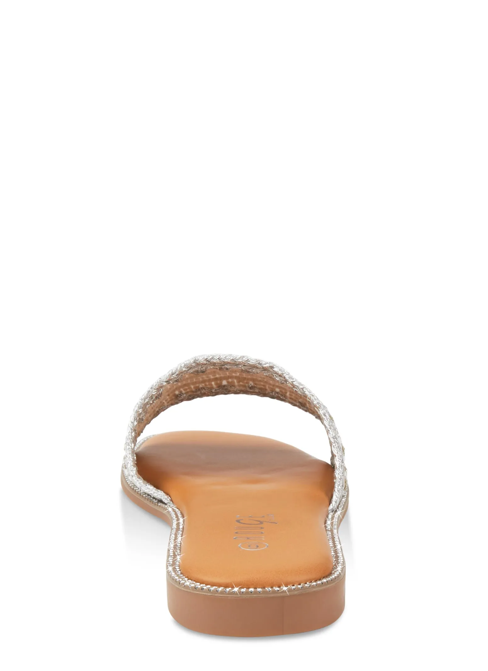 Woven Rhinestone Band Slide Sandals sold by Rainbow product image thumbnail 3