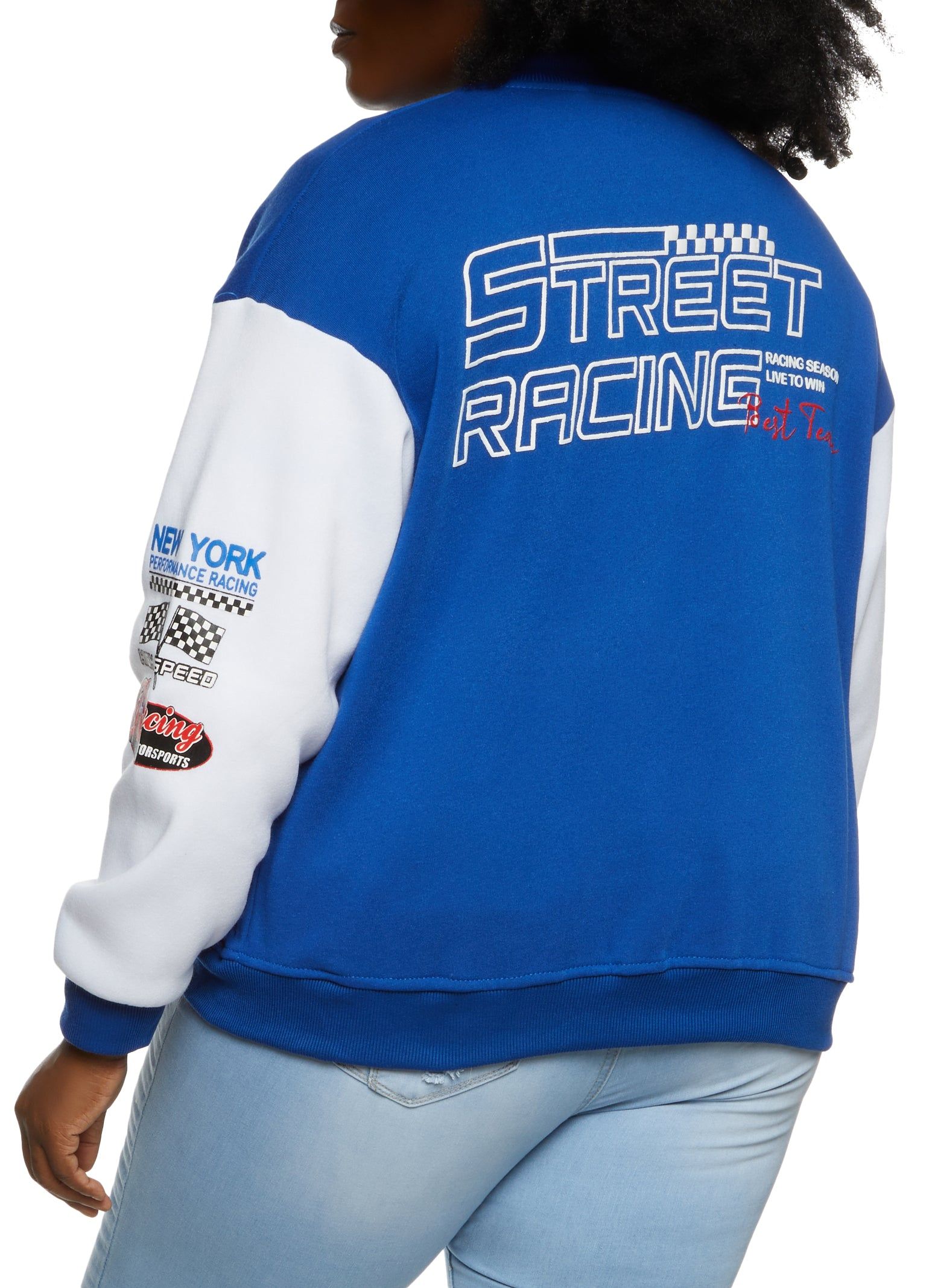 Plus Size Street Racing Bomber Jacket sold by Rainbow product image thumbnail 2