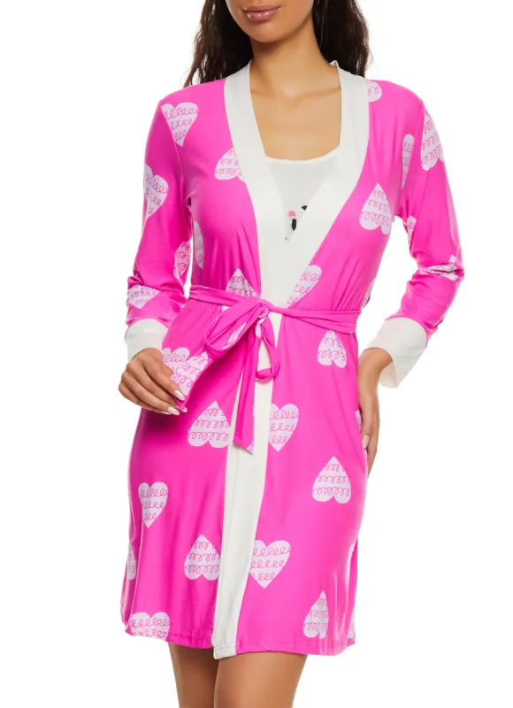 Not Your Babe Cami Nightgown with Robe sold by Rainbow