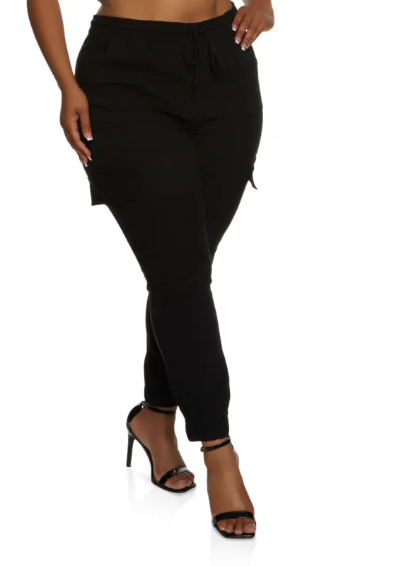 Plus Size Hyperstretch Cargo Joggers sold by Rainbow