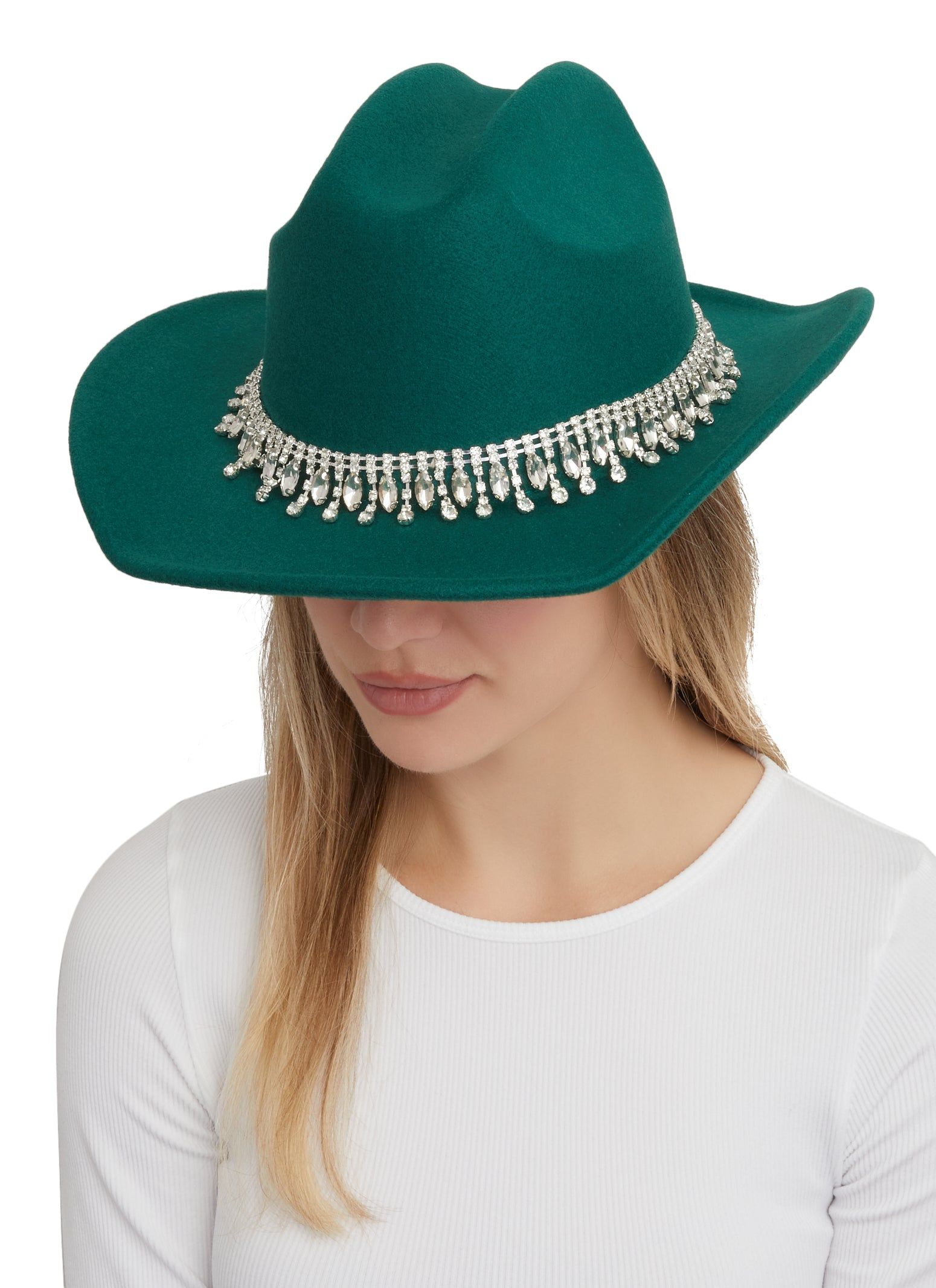 Rhinestone Trim Cowboy Hat sold by Rainbow