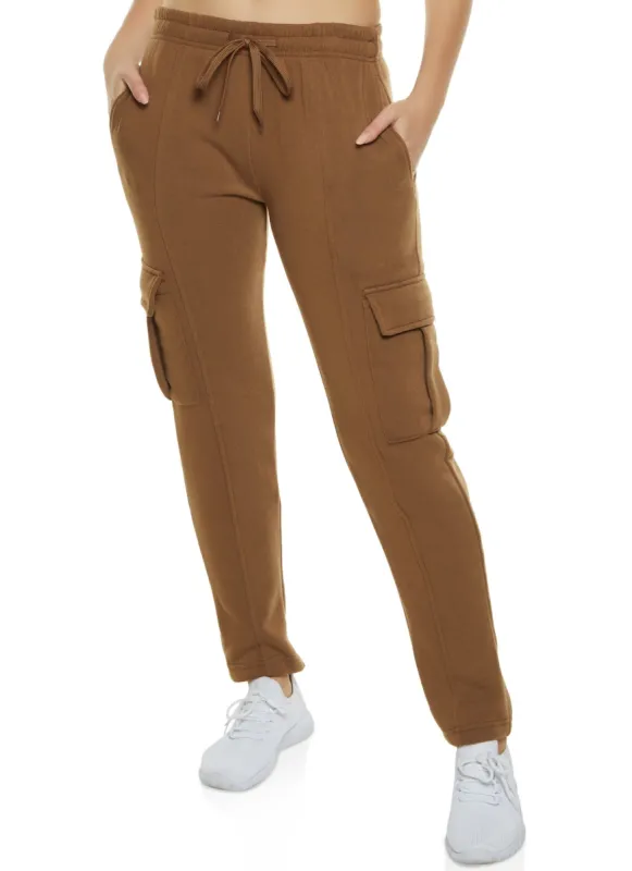 Solid Cargo Pocket Pintuck Joggers sold by Rainbow