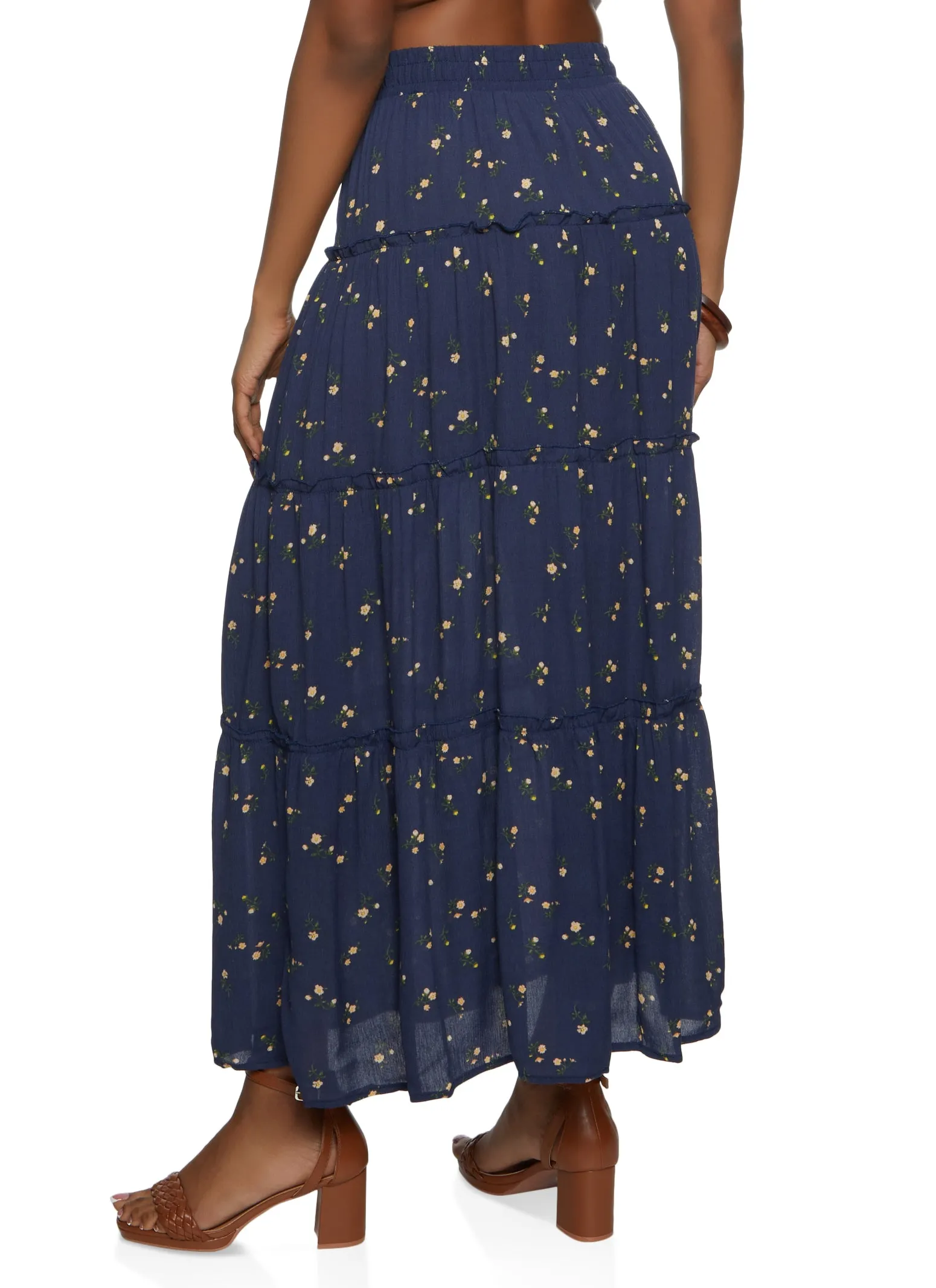 Floral Tiered Maxi Skirt sold by Rainbow product image thumbnail 2