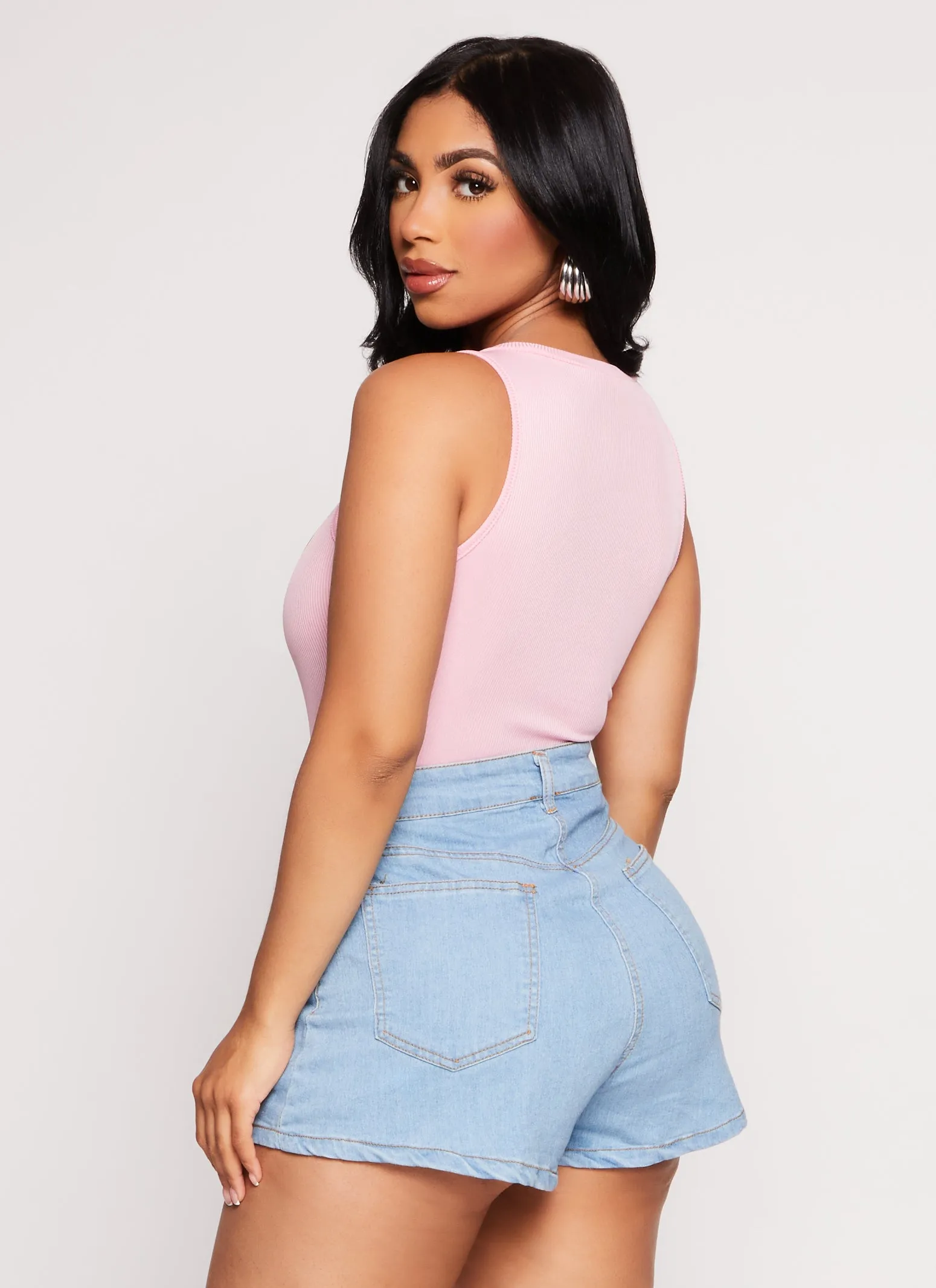 Daisy Ribbed Knit Tank Bodysuit sold by Rainbow product image thumbnail 3