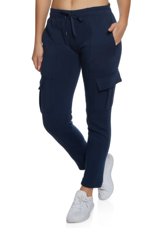 Solid Cargo Pocket Pintuck Joggers sold by Rainbow