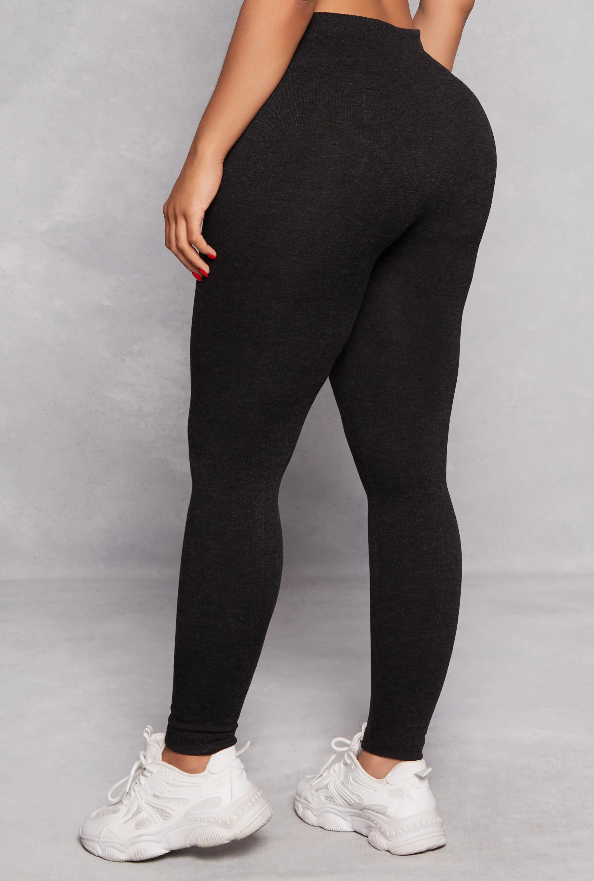 Fleece Textured Waistband Leggings sold by Rainbow product image thumbnail 3