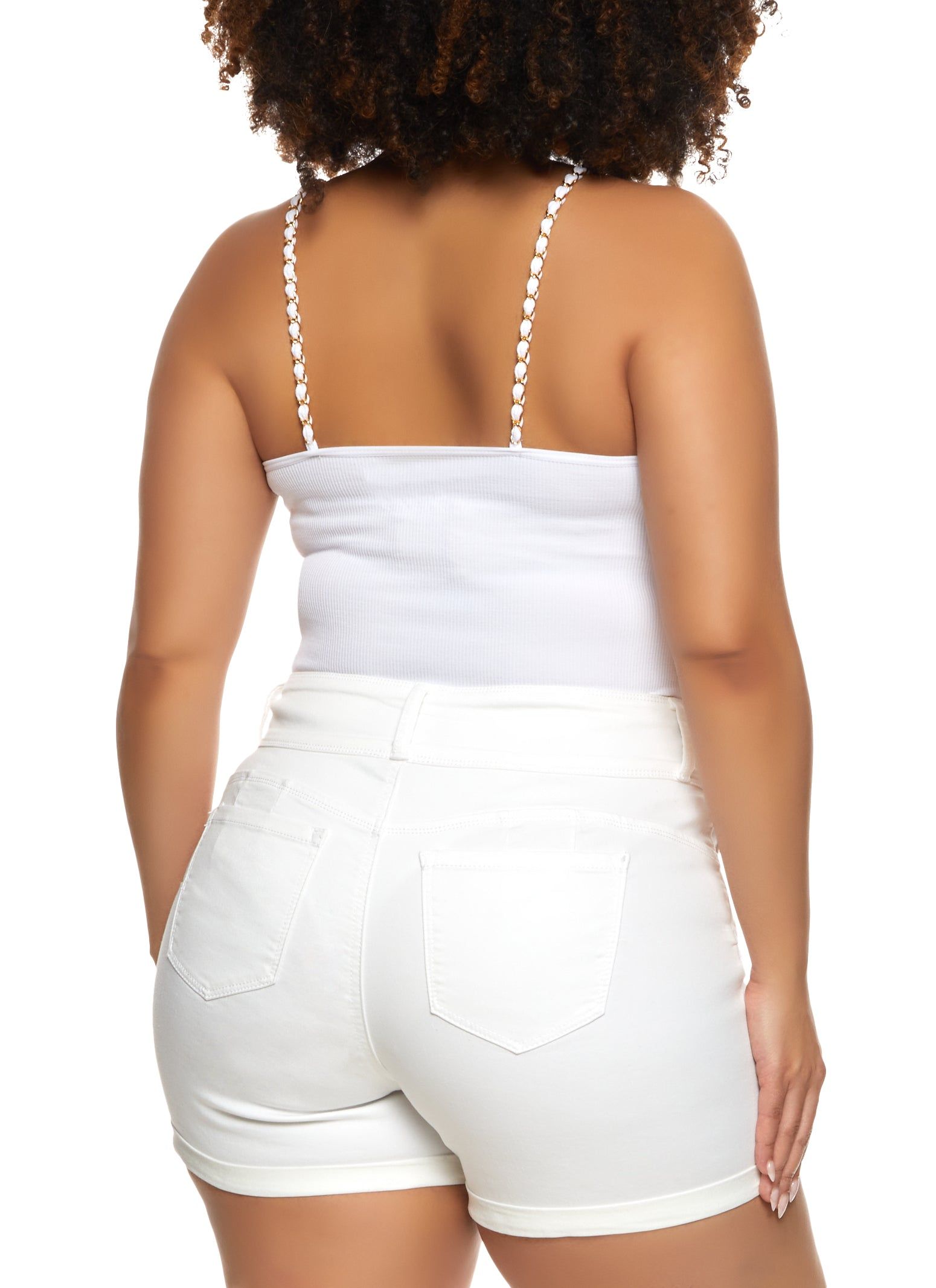 Plus Size Chain Strap Cami Bodysuit sold by Rainbow product image thumbnail 3