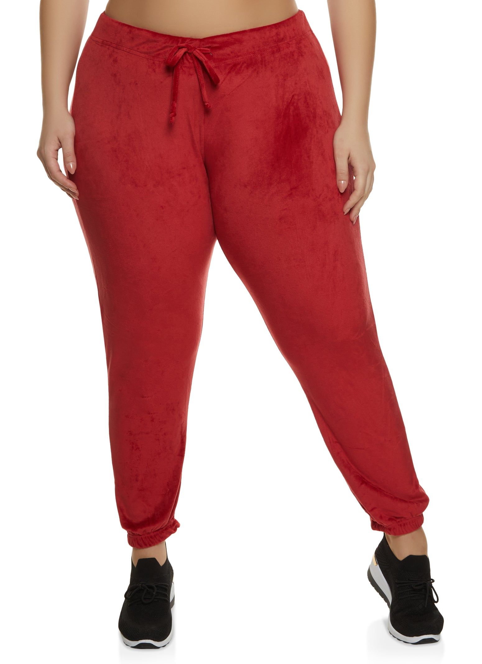Plus Size Velour High Waisted Sweatpants sold by Rainbow