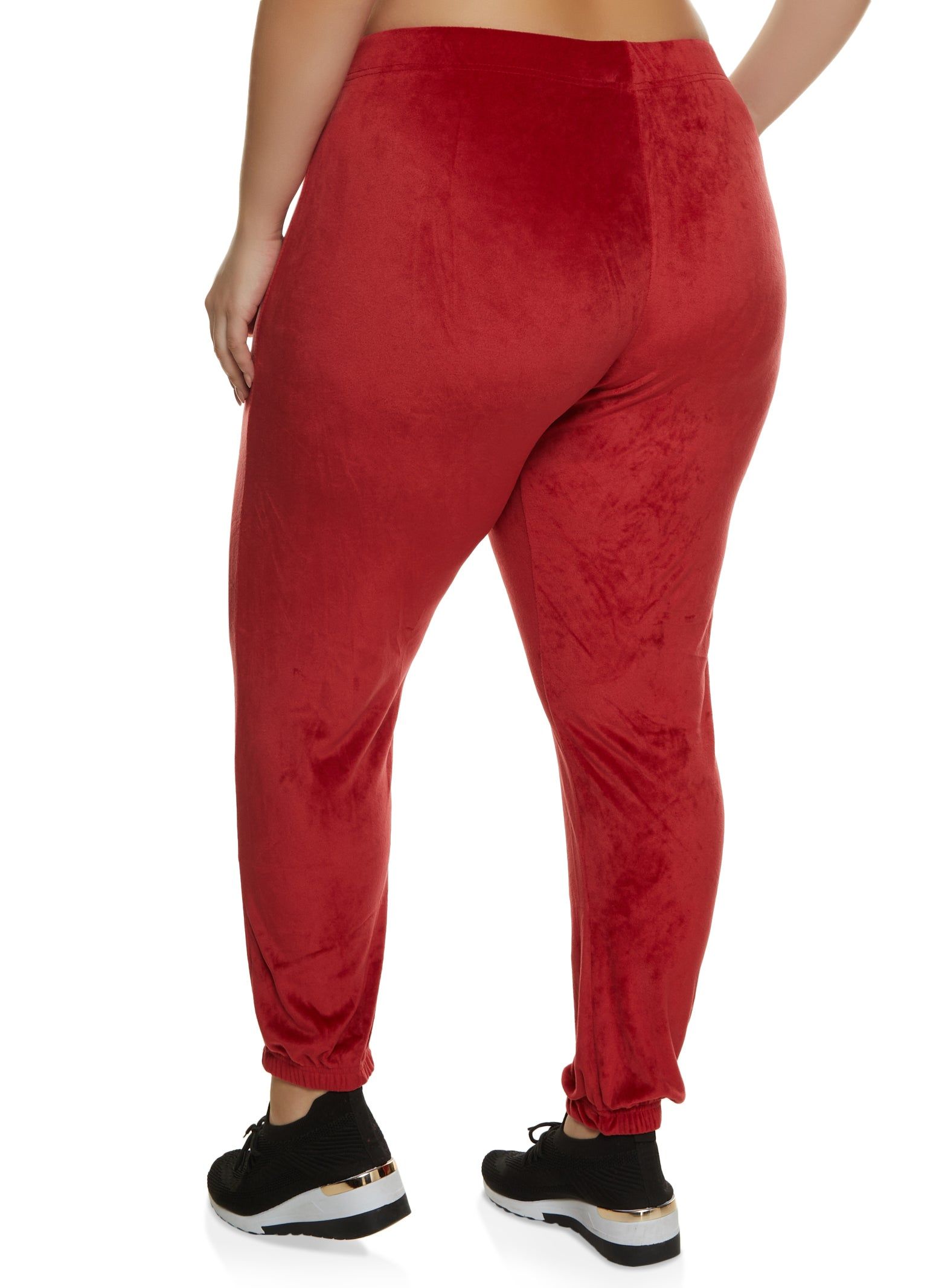 Plus Size Velour High Waisted Sweatpants sold by Rainbow product image thumbnail 2