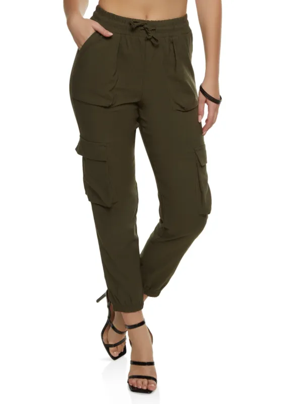 Hyper Stretch Cargo Pocket Joggers sold by Rainbow