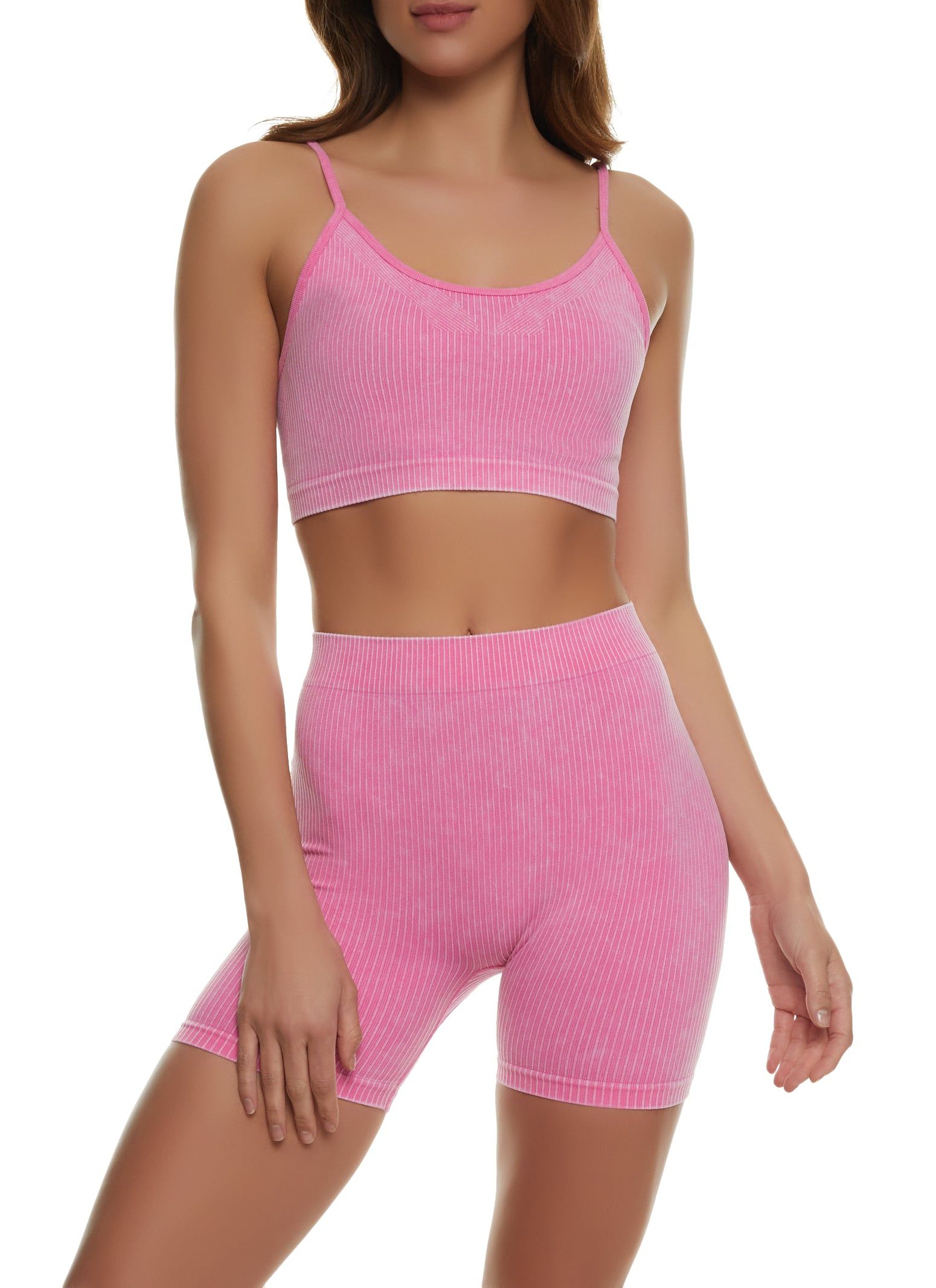 Seamless Ribbed Cropped Cami sold by Rainbow product image thumbnail 2