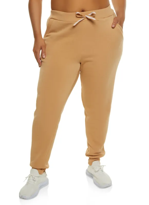 Plus Size Fleece Joggers sold by Rainbow